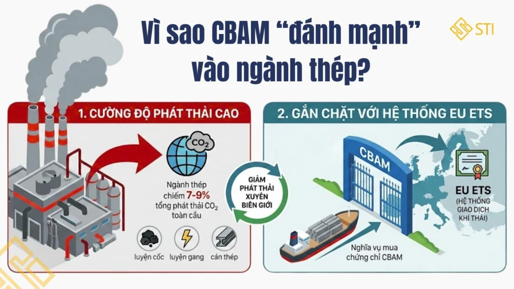 Ngành thép Việt trước cơ chế CBAM: Từ “rào cản carbon” đến lợi thế cạnh tranh xanh