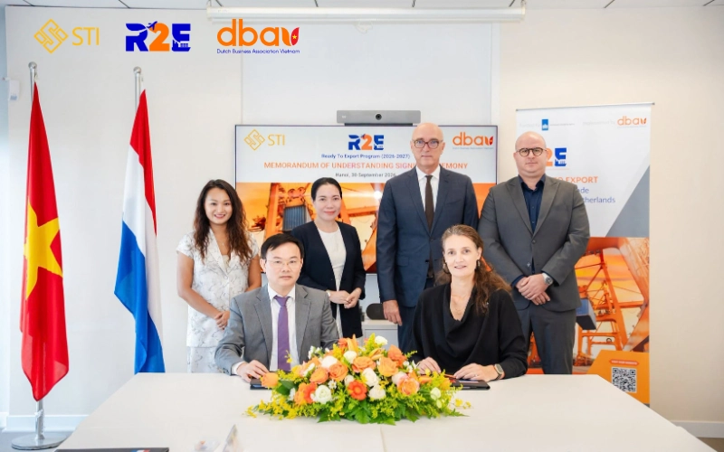 STI Việt Nam ký kết hợp tác MOU cùng DBAV triển khai chương trình “Ready To Export” 2026